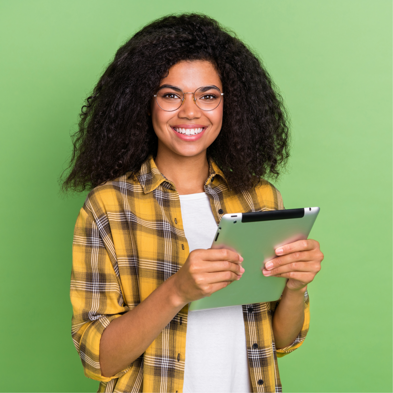 Woman smiling